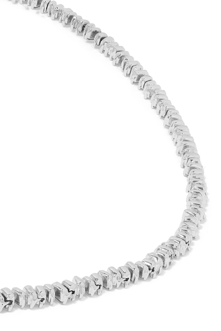 Mini Baguette Diamond Tennis Necklace